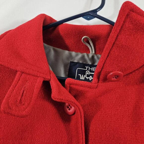 Vtg. WOOLRICH 100% Wool Jacket Lined Full Zip Red Made in USA Women's Medium - Picture 2 of 8